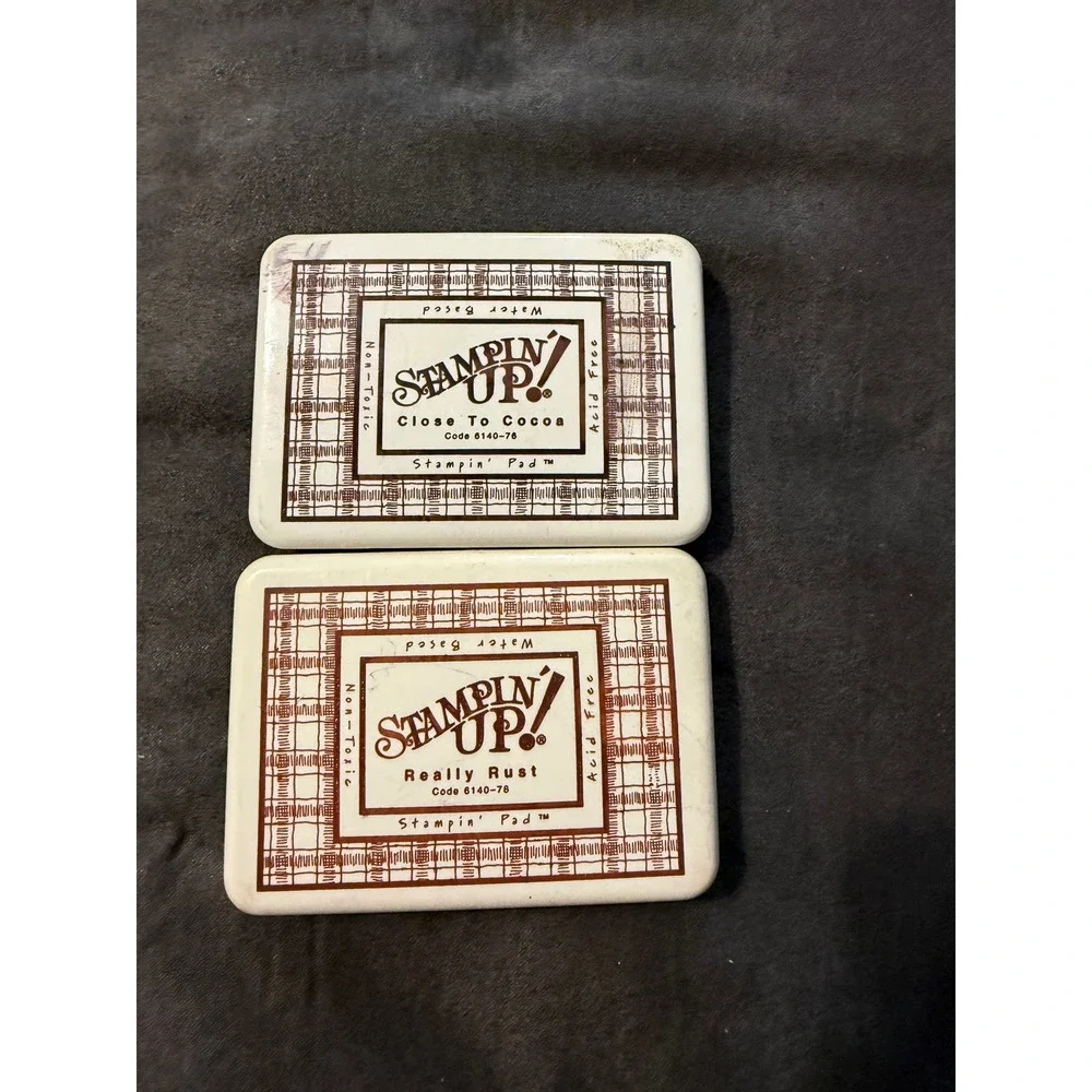 Stampin Up Ink Pad Set Close To Cocoa Really‎ Rust Water Based Acid Free 2 Pack
